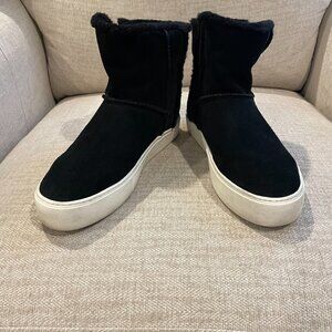 UGG Aika Black Sherling Lined Sneaker Boots
